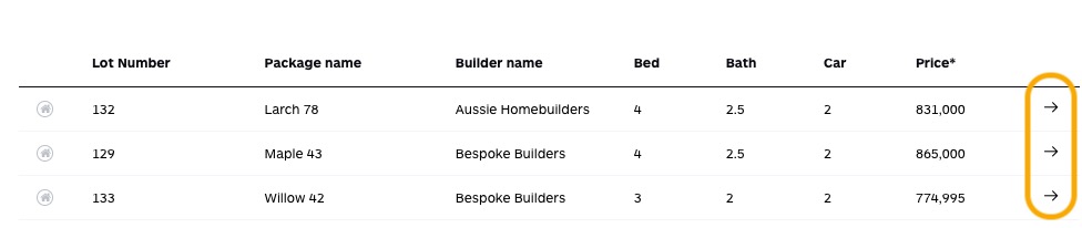 Property-Type Searches, Arrow left.