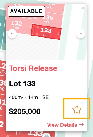 Lot Popup Wishlist